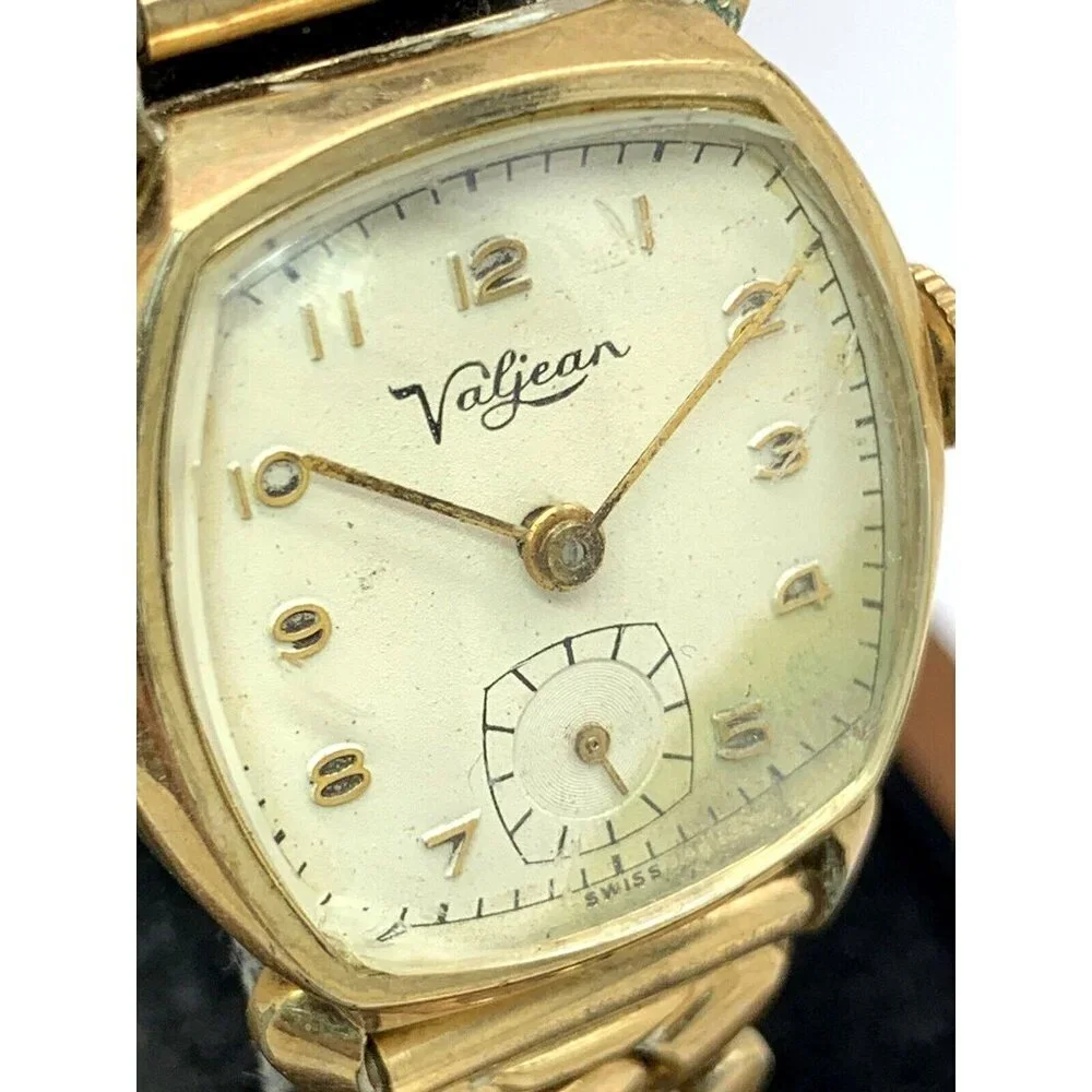 Clifford Valjean Men's Watch Vintage Swiss Hand Wind Gold 27mm FOR REPAIR PARTS